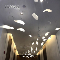 Moderne Simple Villa Spirale Escalier Pendentif Lumière Long Verre LED Lustre pour Duplex Élégant Éclairage pour La Décoration Intérieure