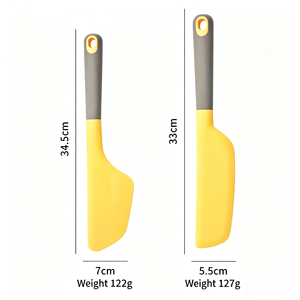 Spatule-raclette en silicone résistante à la chaleur pour la pâtisserie, le mélange de crème, ustensile de cuisine antiadhésif pour la cuisson et la confiture - Product Image 3