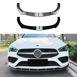 Amp-Z Front Bumper Lip Carbon Fiber Texture For Mercedes-Benz CLA-Class C118 X118 2020-2023 AMG Style Splitter - Product Image 1