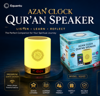 Speaker Al-Quran Portabel BT Mp3 SQ122 Hadiah Muslim Arab 2026 untuk Pemutaran Al-Quran Lampu Pemutar Al-Quran