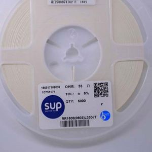 Bulk Discount RR1608 0603L330JT 0603 1608 Resistors Chip Resistors SMD Resistors 33ohm 5% 1/10W Thick Film Resistor - Product Image 1