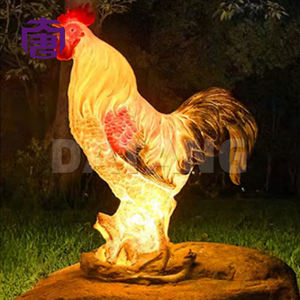 Luces decorativas con forma de gallo, impermeables IP65, ideales para parques, jardines y decoración de calles, lámpara LED con motivo. - Product Image 5