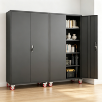 Lemari Penyimpanan Kunci 2 Pintu Desain Modern, Lemari Arsip Kantor, Loker Pakaian, Lemari Baja Metal