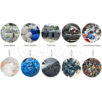 Broyeur de déchets plastiques industriels Walldorn, type sec, électrique, automatique, haute productivité, multifonctionnel, avec boîte de vitesses