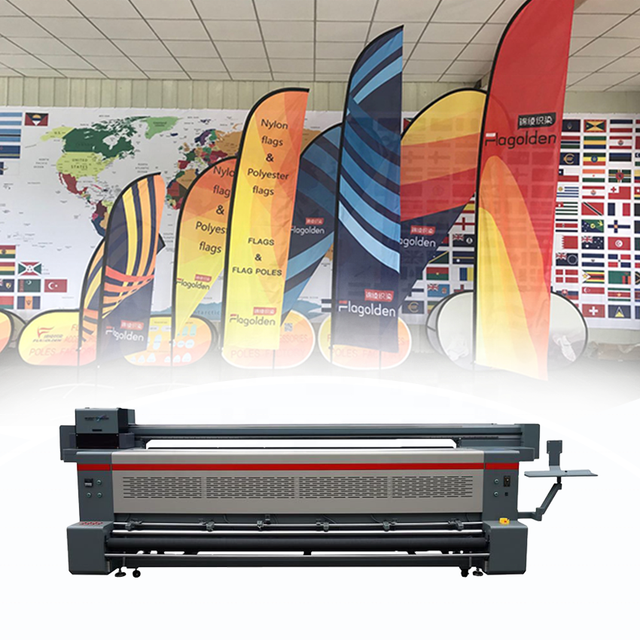Digital Inkjet Textile Printing Dye Sublimation  Fabric Banner Flag Industrial Printer up to 3.2 meter