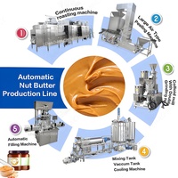Zuid-Afrika Commerciële Maker Plant Automatische Brander Grinder Cashew Hazelnoot Pindakaas Maken Machine Productielijn