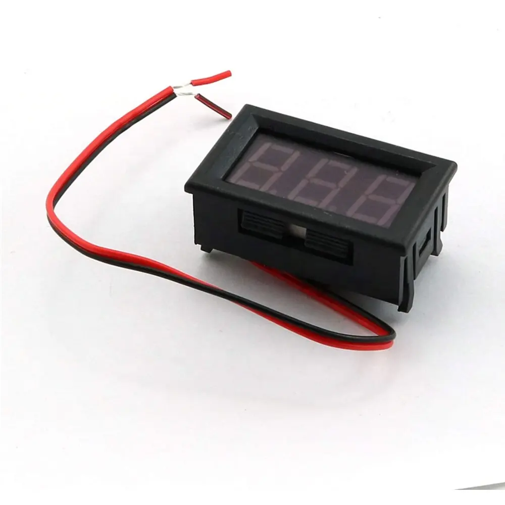 AC 70V-500V Mini Digital Voltmeter 2-Wire LED Display Panel Voltage Test Meter