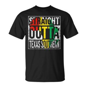 Maglietta Straight Outta Texas Southern nera unisex taglia adulto - Product Image 1