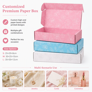 Custom Color Box Cardboard Paper Box 350gsm Mailer Airplane Shipping Boxes with Print Colorful Packaging for Cosmetic Perfume