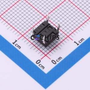 SH-6X6X4.3H-CJ Tactile Switch DIP-4P,6x6mm Switch Single Pole Single Throw Round Button 2.5N Through Hole - Product Image 2