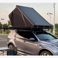 Ecocampor Luxury Aluminum Truck Topper Camper Overland Pop up Hard Sided Shell Popup Tent dengan Penyimpanan untuk 2 Orang