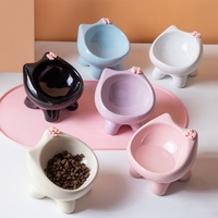 Pet Dog Accessories Products <strong>Top</strong> <strong>Sellers</strong> Wholesale Cute Luxury Elevated Small Dog Cat <strong>Ceramic</strong> Water Food Bowl Feeders for Dogs