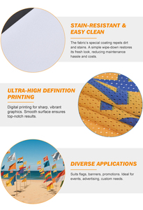 Wind Flyer Beach Flag Banner Elegante banderín Asta de bandera de poliéster con fibra de vidrio para exhibición de seguros y educación - Product Image 5