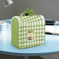 Prix direct usine – Trousse de toilette personnalisée style anime avec poignée souple, pochette de rangement de maquillage de voyage écologique