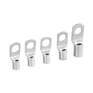SC Type Crimp Terminal SC25-6 Tin Plated Electrical Lug 50mm Wire Connector for 6-2AWG Cables for Terminals Category