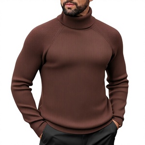 Eco-Friendly Recycled <b>Yarn</b> Men's Turtleneck Sweater Winter Breathable Sustainable Warm Comfortable Anti-Wrinkle <b>100</b>% Acrylic - Product Image 4