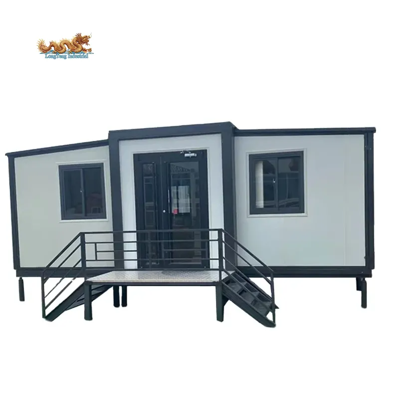 Nhà Tấm Ván Sandwich Có Thể Mở Rộng Container Di Động Prefab Modular 20ft Văn Phòng