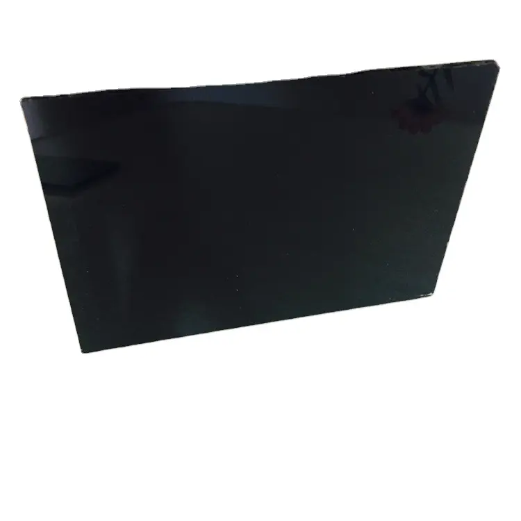Lámina de vidrio lacado en la parte trasera, para decoración interna, 3mm, 4mm, Color negro