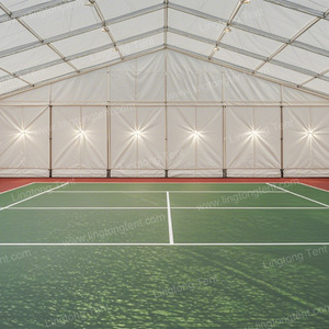Carpa para Cancha de Tenis de Aluminio de 10x20m, Vidrio Templado, Impermeable, para Todo Clima, Entrenamiento Deportivo en Interiores y Exteriores, Galvanizada en Caliente - Product Image 3