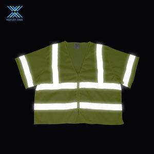 Chaleco de seguridad de alta calidad LX, chaleco reflectante para topógrafos, ingenieros, ropa de trabajo de alta visibilidad, chaqueta hecha de malla de poliéster de nailon - Product Image 1