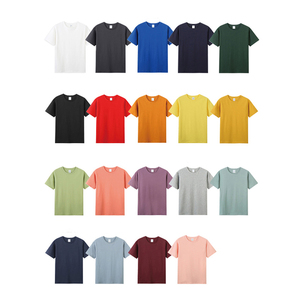 200G Unisex Tùy Chỉnh Ngắn Tay Áo 100% Cotton Truyền Nhiệt In Ấn Thêu Logo Trống Áo Thun Phụ Nữ & Nam Giới Của T Áo Sơ Mi T-Shirt - Product Image 5