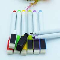 Stylo tableau blanc magnétique point Offre Spéciale personnalisé gomme tableau blanc marqueur stylo essuyer propre marqueur tableau blanc magnétique