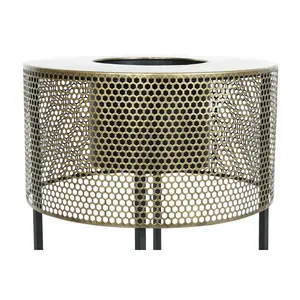 Juego de 2 Macetas de Metal 33X33X67 Negras - Product Image 1