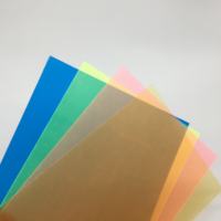 Taille personnalisée A1 A3 A4 A5 Feuille de PVC transparente ou givrée en plastique transparent et de couleur pour la papeterie