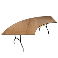 200CM Sperrholz-Tisch 6ft Geschwungener Holz-Klapptisch
