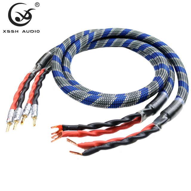 YIVO XSSH High End OFC Plated Silver 4 Core 17mm Diameter PVC Jacket HIFI Car Speaker Cable