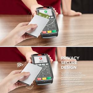 TILONSTAR TVC400 Personnalité Logo Personnalisé Minimaliste Pop Up Cas De Cartes De Visite En Aluminium RFID Blocage Porte-Cartes - Product Image 6