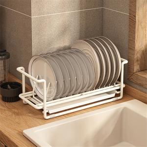 Towel Storage <b>Rack</b> Kitchen Stainless Steel Waterproof Standing Non-Folding Double Tier Rectangle Modern - Product Image 1