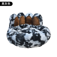 Nouveau lit pour animaux de compagnie 2025 pour chiens et chats avec design patte d'ours Laibubu, en peluche, pour toutes les saisons, chaleur hivernale, utilisation en intérieur