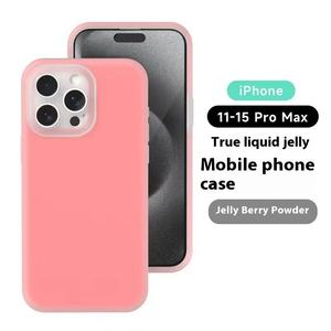 Fundas impermeables para teléfono móvil IPhone16PROMAX funda protectora de silicona líquida para Apple 15 Plus modelo funda de teléfono de succión de silicona - Product Image 3