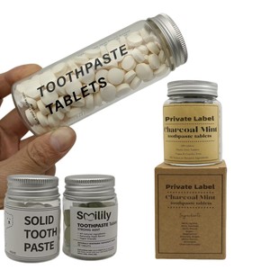 Meilleures ventes de fournitures hôtelières pour la maison, dentifrice en comprimés emballé individuellement avec logo personnalisé et étiquette privée - Product Image 4