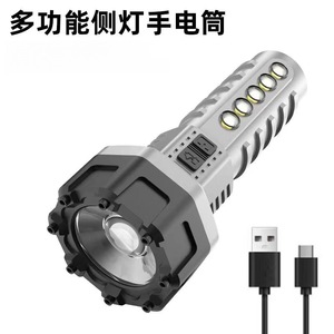 Outdoor <b>Flashlight</b> <b>Rechargeable</b> Led Aluminum Alloy White Light For Camping Fishing Hiking Patrol - Product Image 3