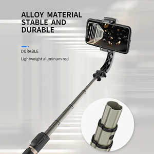 Estabilizador de teléfono portátil Q08 Gimbal 1 Axis, trípode de <span class=keywords><strong>Selfie</strong></span> estable para teléfono con estabilizador de cardán remoto inalámbrico, <span class=keywords><strong>palo</strong></span> de <span class=keywords><strong>Selfie</strong></span> - Product Image 3