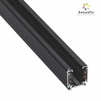 Rail de piste professionnel 1M 1,5M de longueur, rail en aluminium noir/blanc pour projecteur LED, éclairage commercial pour exposition en magasin
