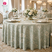 Nappe personnalisée HuaLai, motif floral élégant, imitation coton polyester, pour mariage et réceptions