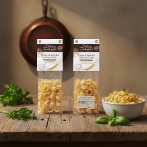 Delizie Tradizionali Pasta Calamarata di Grano Duro Non Raffinato 250g X 10pz Prodotto Italiano Premium in Confezione Essiccata - Product Image 3