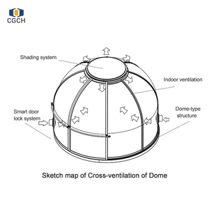 Domo Transparente Prefabricado de PU con Diseño de <span class=keywords><strong>Cristal</strong></span> Estrellado para Camping, Gazebo, Restaurante, <span class=keywords><strong>Casa</strong></span> Burbuja en Venta - Product Image 4