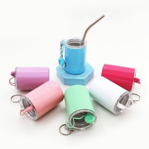 New Design Stainless Steel Blank Sublimation 3oz Mini Tumbler Shot Glasses with Lid and <b>Straw</b> - Product Image 1