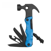 Outil multifonction GoalFit Outdoors, marteau, hache, couteau, scie, lime, ouvre-bouteille, acier inoxydable, léger, outil de survie EDC pour le camping