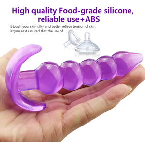 Zachte Siliconen Prostaat <span class=keywords><strong>Massage</strong></span> <span class=keywords><strong>Anus</strong></span> Dilatator Butt Plug Dildo 'S Voor Mannen Homo - Product Image 6