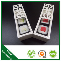 Formato personalizzato e logo usa e getta carta Kraft togliere scatola insalata di Sushi e torta contenitore di frutta con finestra di plastica trasparente