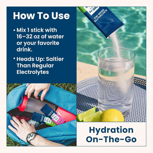 Poudre d'électrolytes riches en sodium pour l'entraînement estival, supplément d'hydratation <span class=keywords><strong>anti</strong></span>-crampes pour les entraînements de haute intensité - Product Image 2
