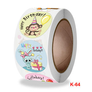 Adesivi Impermeabili Pronti all'Uso per Bambini, 8 Modelli, Decorazioni per Feste <span class=keywords><strong>di</strong></span> <span class=keywords><strong>Compleanno</strong></span>, <span class=keywords><strong>Etichette</strong></span> per Biglietti <span class=keywords><strong>di</strong></span> Auguri, Nuovi Arrivi - Product Image 1