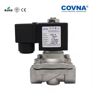วาล์วควบคุมน้ำ COVNA 24v 2W31 DN15 1/2 นิ้ว แบบ 2 ทาง ปิดตามปกติ ทำจากสแตนเลส ใช้ได้กับน้ำ อากาศ ไอน้ำ และแก๊ส - Product Image 6