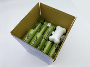 Deep <b>Green</b> 50-Roll Eco-Friendly Dog Poop <b>Waste</b> Collection <b>Bags</b> Logo Branded Box Plastic Dog <b>Bag</b> Dispenser Pet <b>Waste</b> Disposal - Product Image 4
