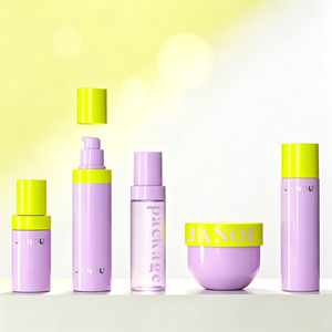 Ensemble d'emballages cosmétiques rechargeables <span class=keywords><strong>JANOU</strong></span>, flacon pompe à lotion vide de qualité supérieure, flacon pulvérisateur, pot à crème, conteneur pour soins de la peau avec logo personnalisé - Product Image 5